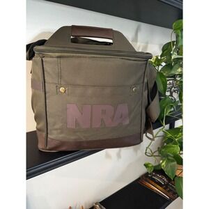 NRA Soft Sided Cooler Bag Olive Green Insulated Lunch Travel Tote Bottle Opener